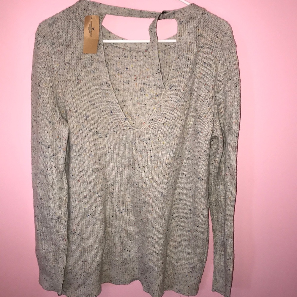 NWT cut out back sweater from AE